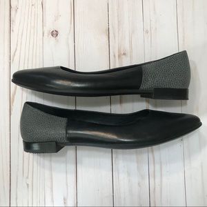 Ecco Shape Pointy Ballerina, black & gray size 10